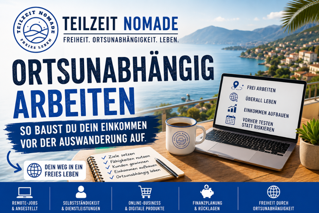 Ortsunabhängig arbeiten - Einkommen vor dem Auswandern
